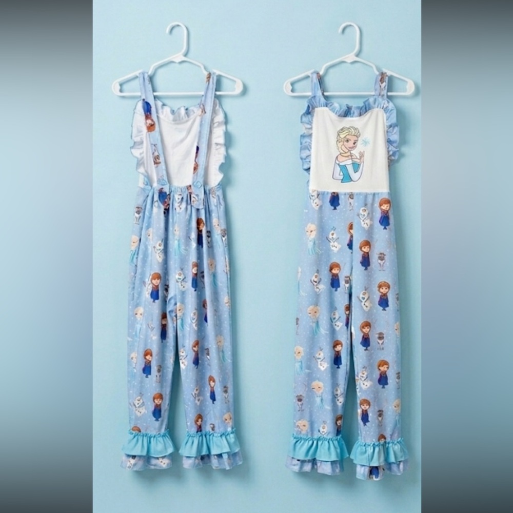 Frozen Themed Blue Kids Romper/overalls